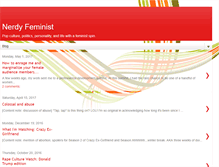 Tablet Screenshot of nerdyfeminist.com